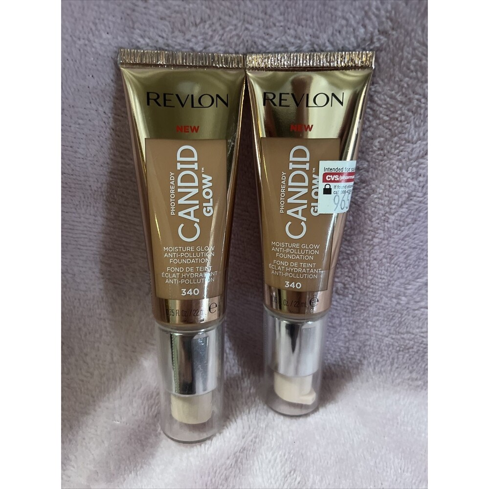 (B1) (2) Revlon PhotoReady Candid Glow Moisture Glow Foundation #340 True Beige